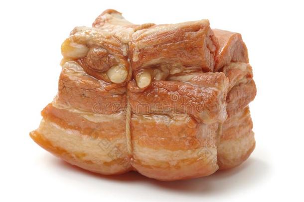 炖熟的猪肉肚子,东坡猪肉,中国人烹饪
