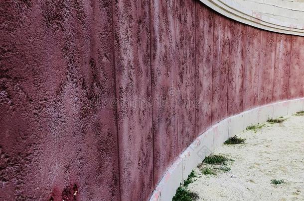 葡萄酒红色的老的式的酿酒的墙整体结构背景