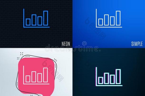 柱状图图表线条偶像.财政的图表.