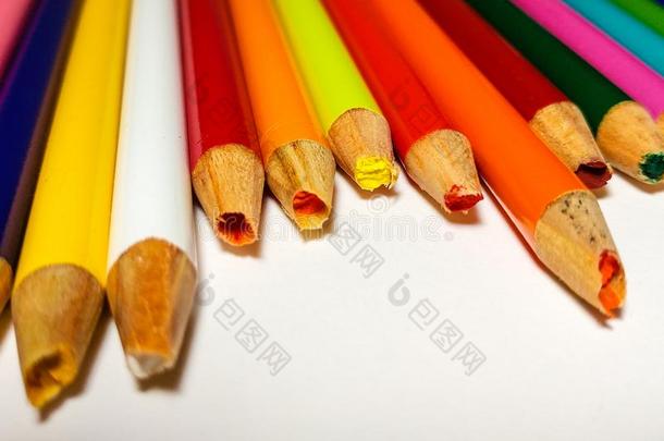 有色的铅笔卷<strong>笔刀</strong>失败