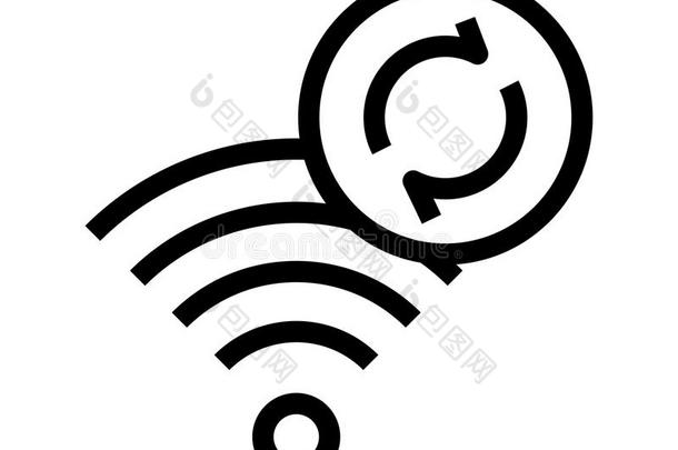 WirelessFidelity基于IEEE802.11b标准的无线局域网使恢复矢量线条偶像