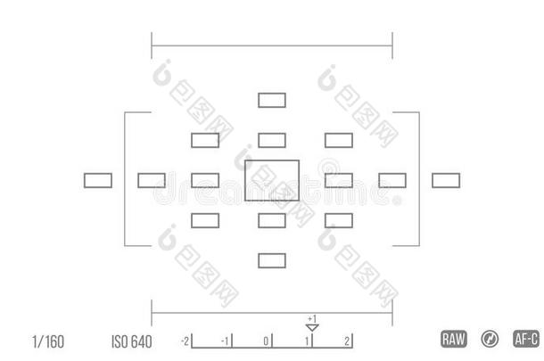 矢量样板为你的设计.照相机<strong>取景器</strong>.调焦screwed螺旋的