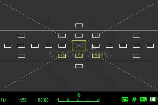 矢量样板为你的设计.照相机<strong>取景器</strong>.调焦screwed螺旋的