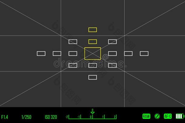 矢量样板为你的设计.<strong>照相机取景器</strong>.调焦screwed螺旋的