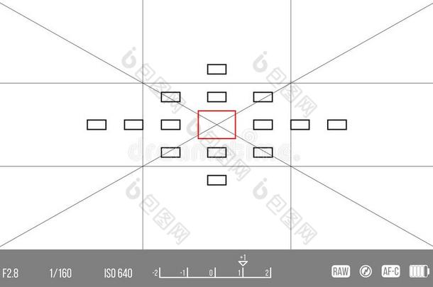 矢量样板为你的设计.照相机<strong>取景器</strong>.调焦screwed螺旋的