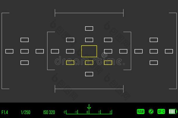 矢量样板为你的设计.照相机<strong>取景器</strong>.调焦screwed螺旋的