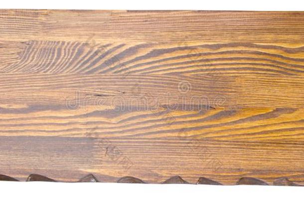 木材棕色的谷物质地,顶看法关于木材en表木材墙用绳子拖的平底渡船