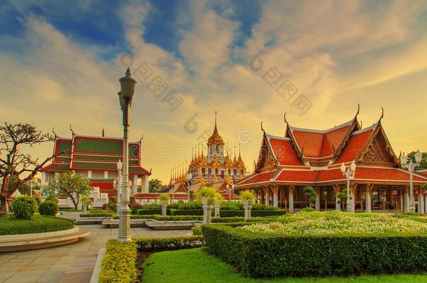 泰国或高棉的佛教寺或僧院拉查纳达拉姆和哈哈波拉萨,Thail和.