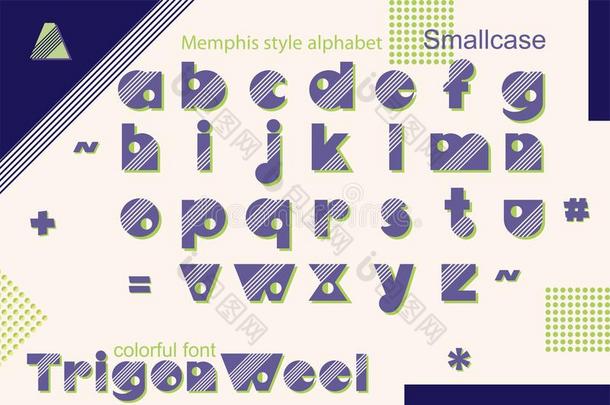 孟斐斯方式装饰的字母表,字体.出现艺术字体为SierraLeone塞拉利昂