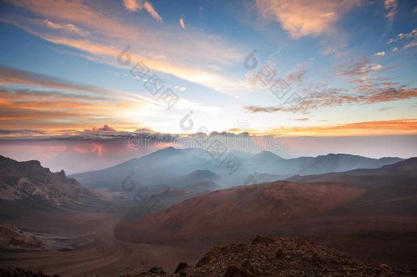 HaleakalaNationalParkandHaleakalaVolcanoontheHawaiianislandofMau