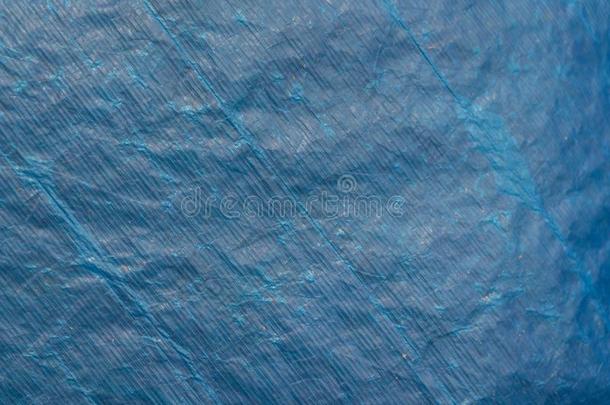 背景质地关于蓝色塑料制品防水布