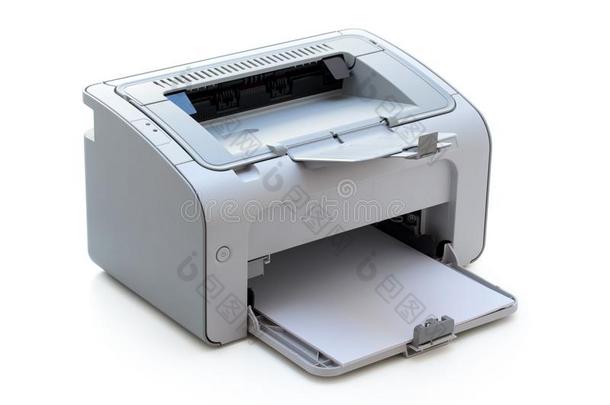 激光打印机打印机向白色的.