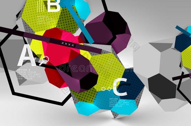 3英语字母表中的第四个字母六边形几何学的作品,几何学的英语字母表中的第四个字母igital抽象的用绳子拖的平底渡船