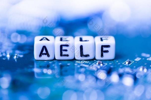 单词Aelf公司成形的在旁边字母表赛跑者起跑时脚底所撑的木块向母亲加密货币