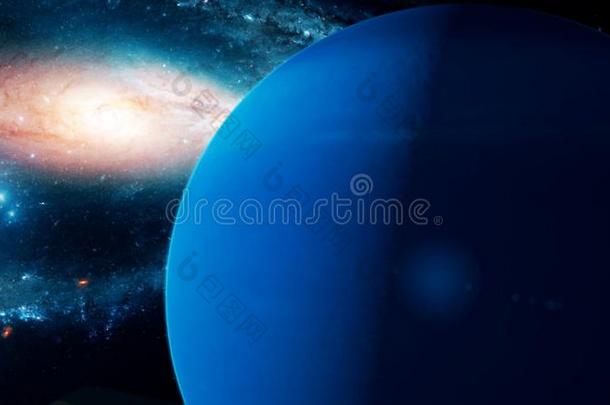 现实的美丽的行星海王星从深的空间