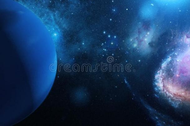 现实的行星海王星从空间