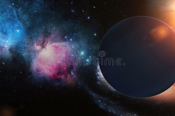 现实的行星海王星从空间
