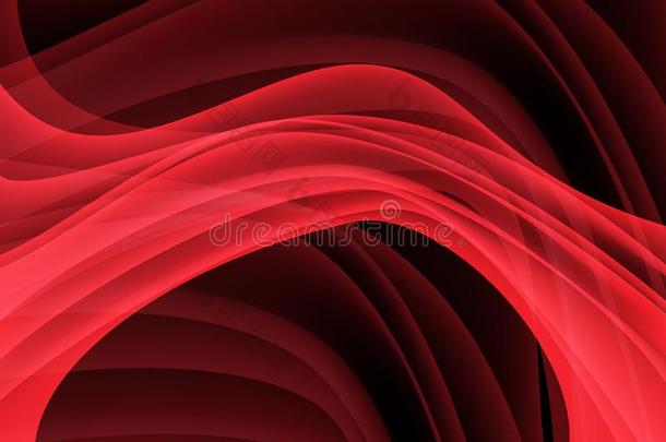 抽象的红色的弧线波浪光运动科技未来的后面