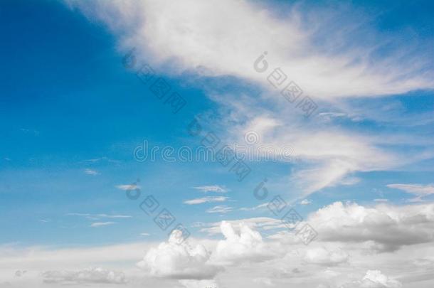 云计算&蓝色天大气,蓝色颜色,天气
