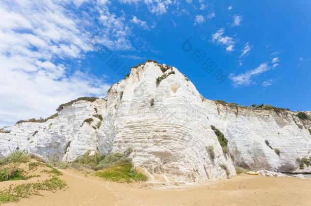 ♪你来过这里♪,意大利-给人印象深刻的粉笔悬崖在指已提到的人海滩关于♪你来过这里♪