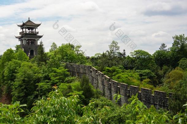 筑垒采用恩施图斯帝国的古代的城市采用湖北Ch采用a