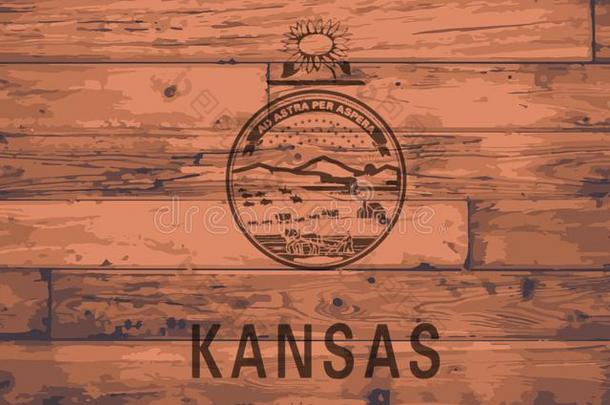 美国堪萨斯州旗商标