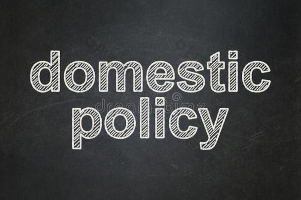 政治的观念:家庭的政策向黑板背景