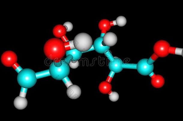 葡萄糖醛酸酸味的分子的<strong>结构</strong>隔离的向黑的