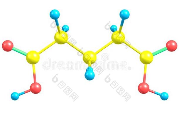 戊二醛酸味的分子的<strong>结构</strong>隔离的向白色的