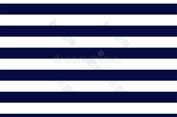 海军蓝色和白色的条纹无缝的模式