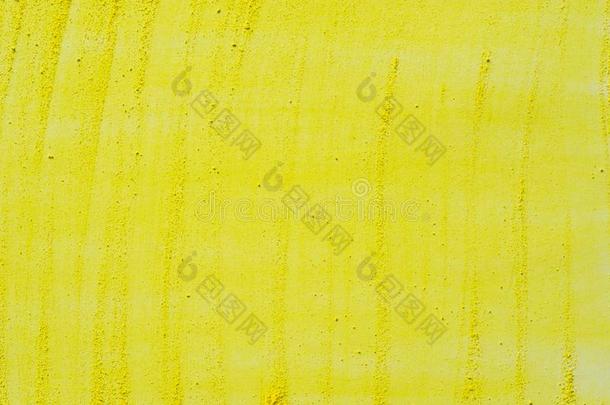 艺术的黄色的彩色粉笔向纸<strong>背景</strong>质地