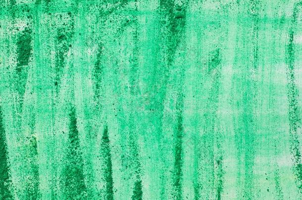 艺术的绿色的彩色粉笔向纸<strong>背景</strong>质地