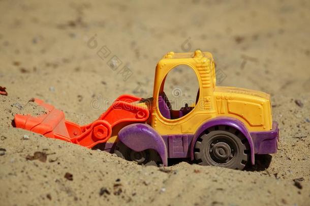 玩具塑料制品推土机采用指已提到的人沙.一小的挖掘机
