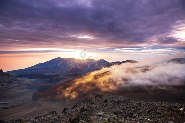 HaleakalaNationalParkandHaleakalaVolcanoontheHawaiianislandofMau