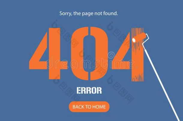 <strong>404</strong>错误页矢量说明
