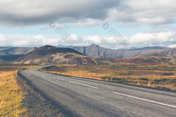 无尽的冰岛的公路