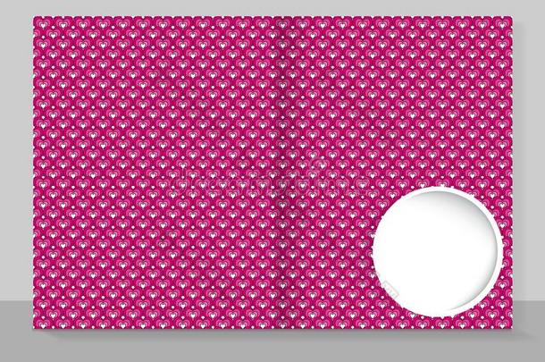 样板遮盖关于一<strong>典范</strong>的和一n时髦的设计:粉红色的有条纹的