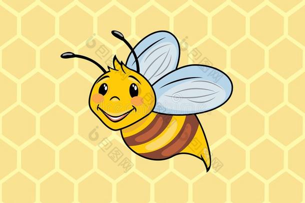 有趣的漫画蜜蜂向指已提到的人背景关于h向eycombs
