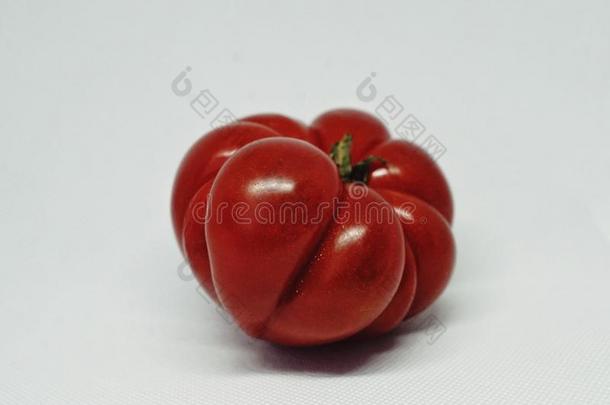 番茄食物红色的颜色白色的背景蔬菜