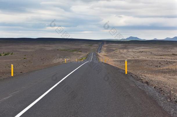 无尽的冰岛的公路