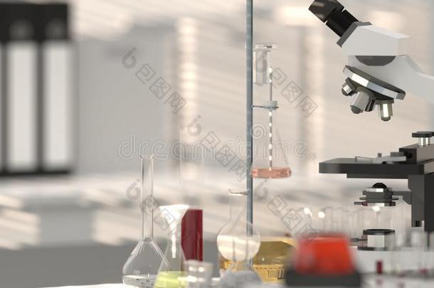 实验室设备实验室显微镜和实验室玻璃器具类