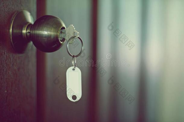 房屋钥匙和家钥匙r采用g采用钥匙hole,财产观念,空的