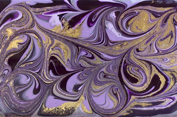 大理石抽象的丙烯酸塑料背景.紫罗兰大理石花纹艺术品文本
