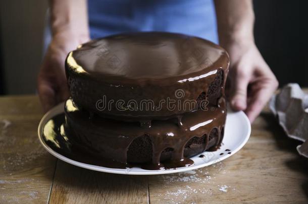 巧克力梦话蛋糕摄影食谱主意