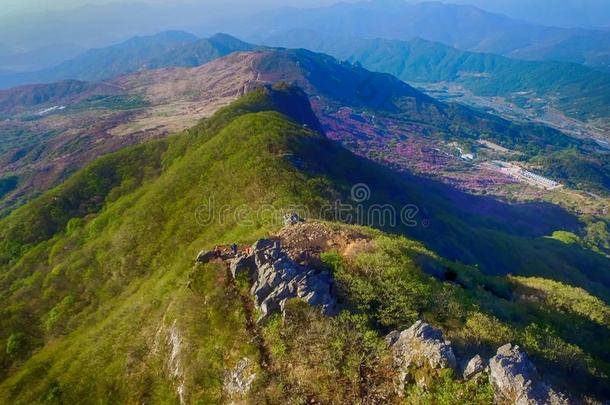 风景关于黄梅山,南方朝鲜,AustralianScientificIndustryAssociation澳大利亚科学工业协会