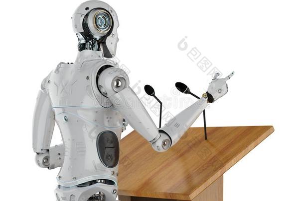 机器人的公众的说话者
