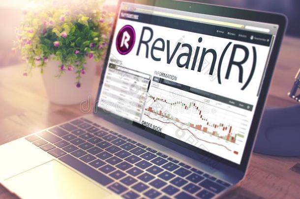 动力学、力学关于价钱关于Revain公司向便携式电脑屏幕.加密货币C向c