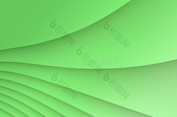 复杂的绿色的弧形的角抽象的壁纸背景