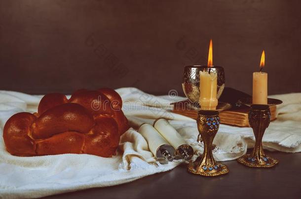 烘烤制作的白面包神圣的安息日int.<strong>您好</strong>传统的犹太人的安息日ritualistic仪式的