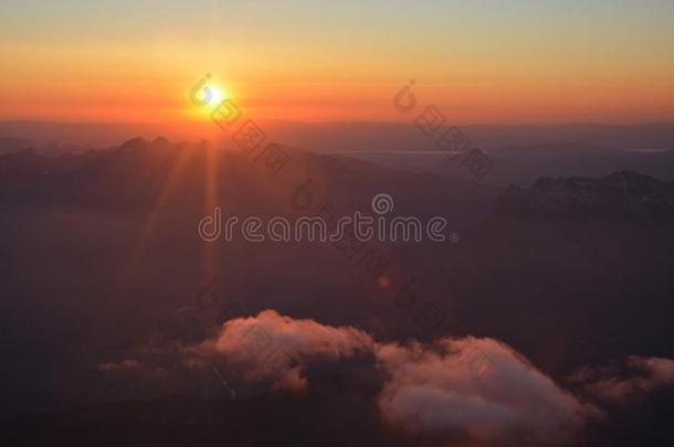 montane山地森林空白的山丘